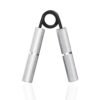 Kareful Metal Hand Gripper | Hand Grip | Finger Exerciser | Muscle and Injury Recovery | Forearm Exerciser with 100lb | Hand Grip Strengthener for Men & Women (Silver)