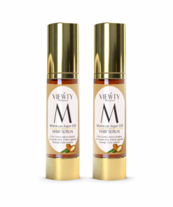VIEWTY Premium Moroccan Argan Oil Hair Serum | Frizz Control, Shine Booster (50 ml Pack of 2)