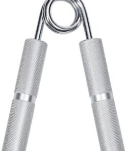 Kareful Metal Hand Gripper | Hand Grip | Finger Exerciser | Muscle and Injury Recovery | Forearm Exerciser with 100lb | Hand Grip Strengthener for Men & Women (Silver)